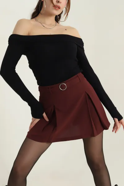 Siyah Oysho Madonna Yaka Kadın Bluz 417150