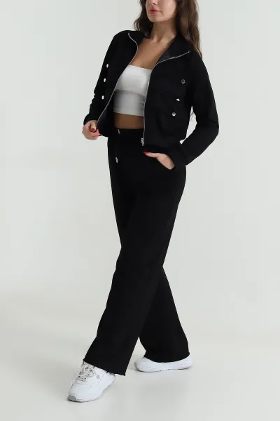 siyah-oysho-modal-dugme-detayli-kadin-ikili-takim-496440