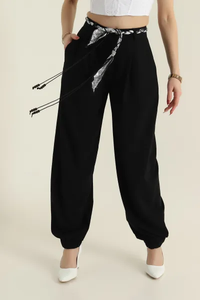 siyah-paca-lastikli-poliviskon-kadin-baggy-pantolon-425498