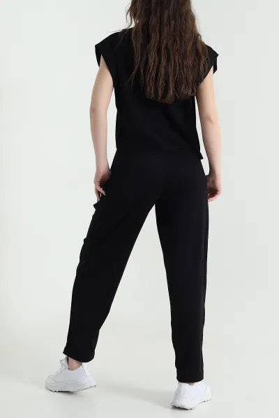 Siyah Pantolon Bluz Oysho Kadın İkili Takım 446690