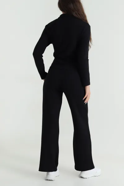 Siyah Pantolon Bluz Selanik Kadın İkili Takım 482915