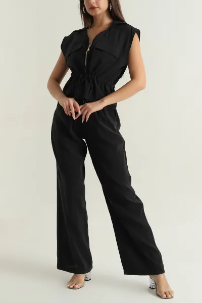 siyah-pantolon-yelek-tensel-kadin-ikili-takim-377846