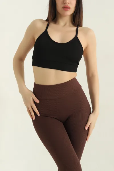 Siyah Pedli Likralı Büstiyer 357289