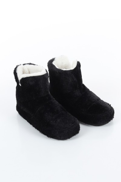 Siyah Peluş Panduf 209770