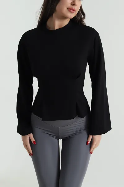 siyah-pileli-oysho-kadin-sweat-494118