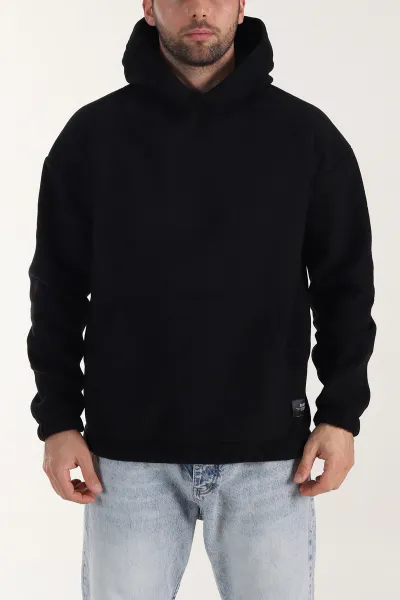 siyah-polar-kumas-kapusonlu-erkek-sweatshirt-408504