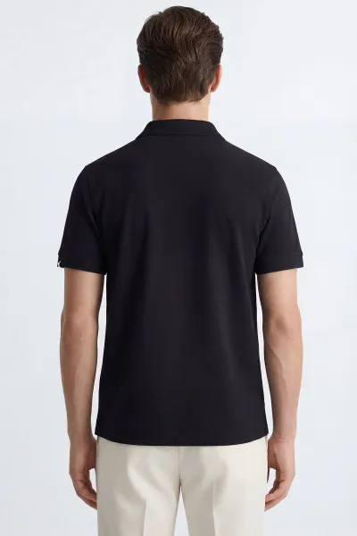 Siyah Polo Yaka Erkek Tişört 435466