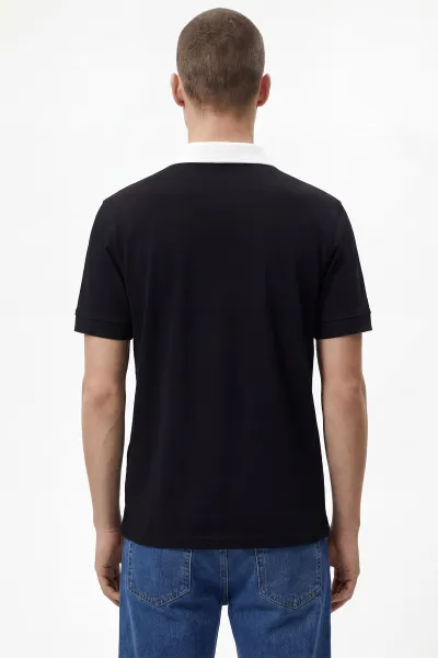Siyah Polo Yaka Erkek Tişört 435577