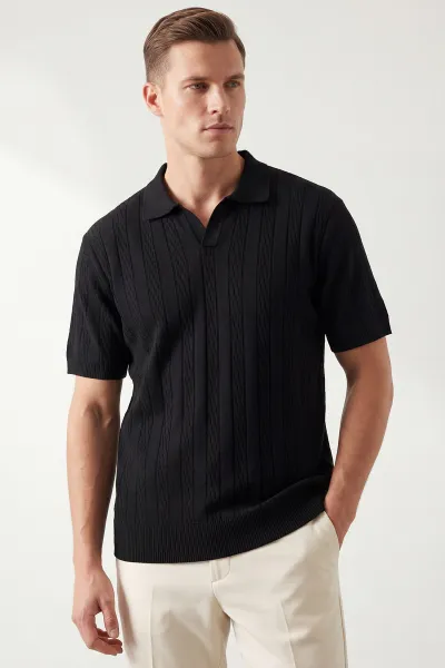 siyah-polo-yaka-erkek-triko-tisort-433129