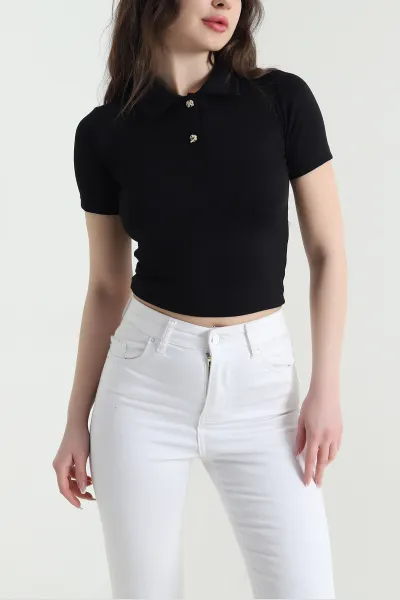 siyah-polo-yaka-oysho-kadin-bluz-452886