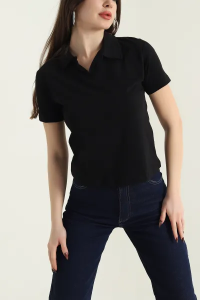 siyah-polo-yaka-suprem-kadin-tisort-435280