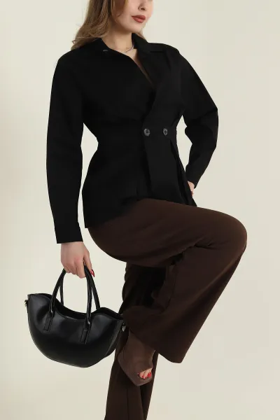 siyah-poplin-dokuma-kadin-gomlek-bluz-425478