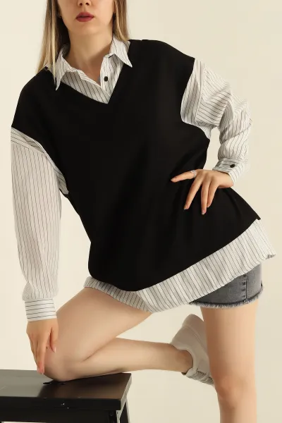 siyah-poplin-garnili-modal-tunik-276283