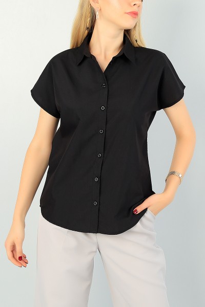siyah-poplin-kumas-bayan-gomlek-73362