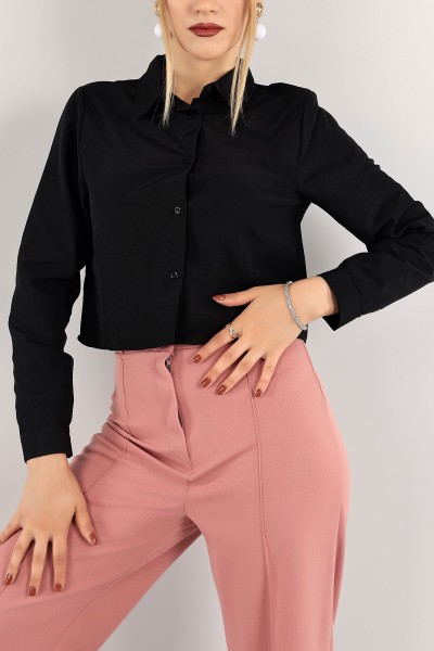 siyah-poplin-kumas-crop-gomlek-118860