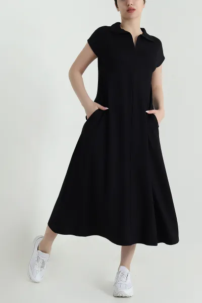 siyah-rahat-kalip-polo-yaka-kadin-elbise-460333