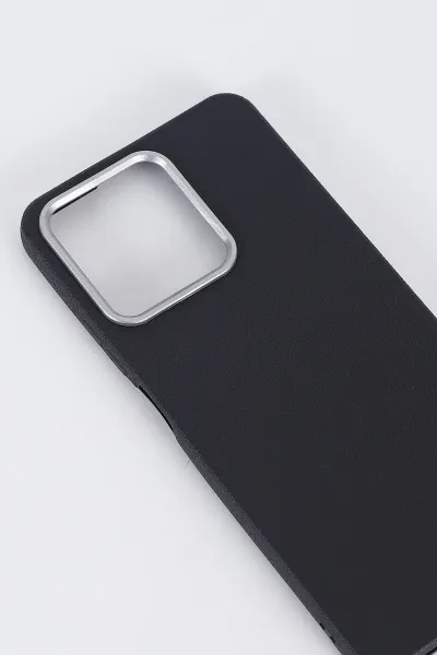 Siyah Realme C61 Uyumlu Armory Serisi Sert Slikon Telefon Kılıfı 396402