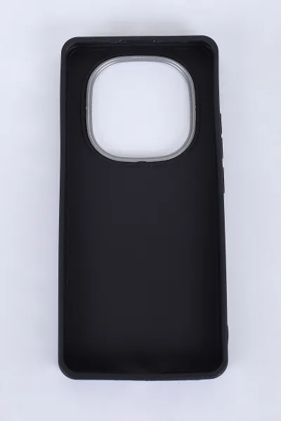 Siyah Redmi Note 14 Pro 5G Uyumlu Armory Serisi Sert Slikon Telefon Kılıfı 390343