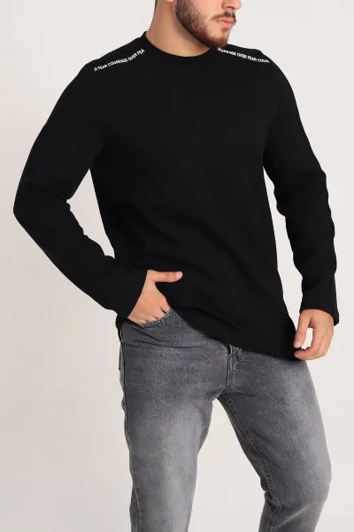 siyah-regular-fit-baski-detay-erkek-basic-sweatshirt-305712