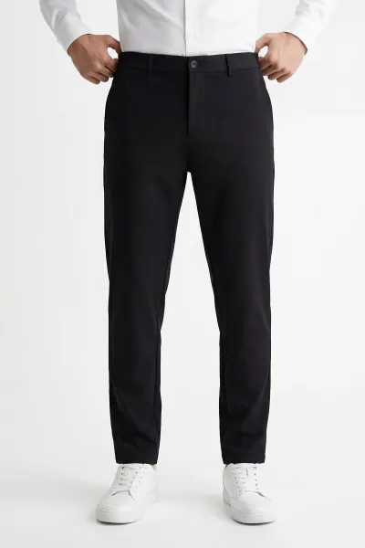 siyah-regular-fit-beli-lastikli-erkek-pantolon-430618