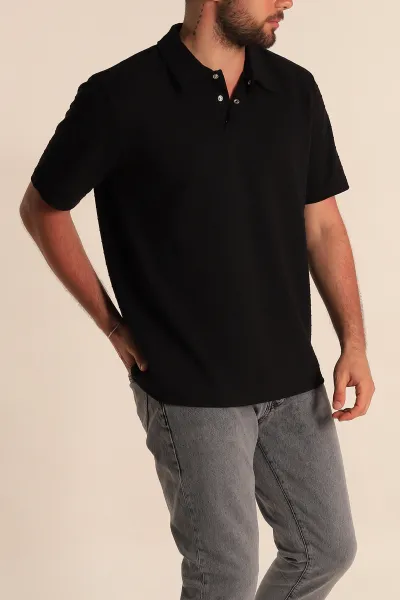 siyah-regular-fit-cizgi-dokulu-dugmeli-polo-yaka-erkek-tisort-276671