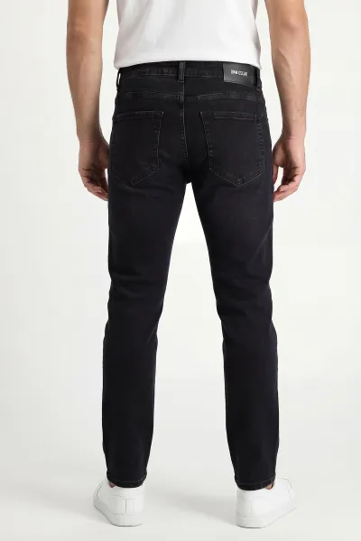 Siyah Regular Fit Erkek Kot Pantolon 430886
