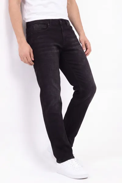 Siyah Regular Fit Erkek Kot Pantolon 430891