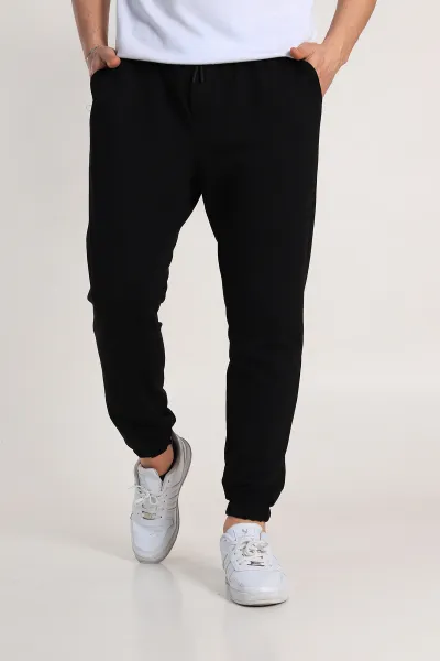siyah-regular-fit-iki-ip-paca-lastikli-erkek-esofman-alti-338275