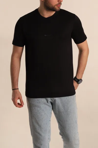 siyah-regular-fit-plastik-baski-detayli-erkek-tisort-268143