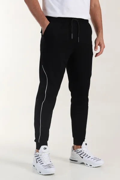 siyah-regular-fit-serit-detayli-paca-lastikli-erkek-esofman-alti-402371