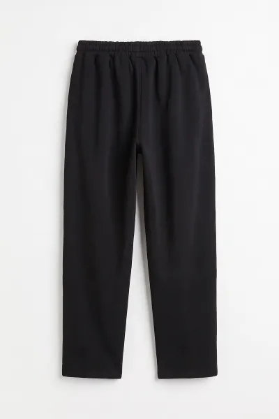 Siyah Regular Fit Üç Fit Şardonlu Erkek Eşofman Altı 501313