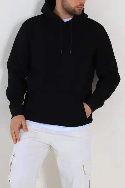 siyah-regular-fit-uc-ip-sardonlu-erkek-kapusonlu-basic-sweatshirt-400527