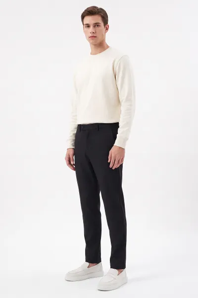 Siyah Regular Fit Yeni Sezon Erkek Pantolon 493257