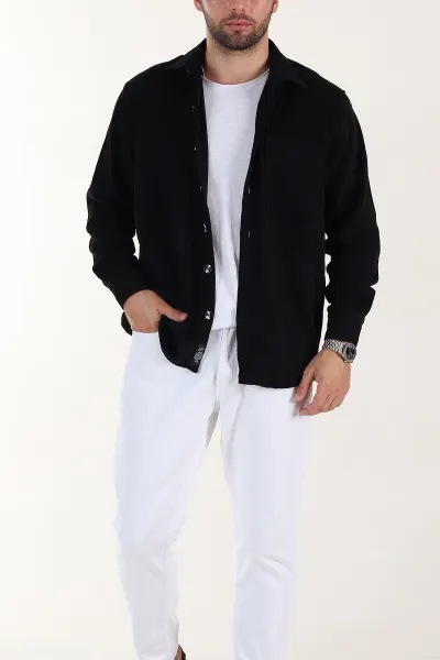 siyah-relaxed-fit-cep-detayli-kalin-fitilli-kadife-erkek-gomlek-397929