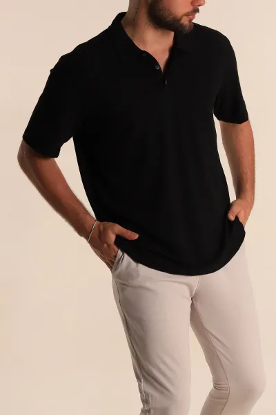 siyah-relaxed-fit-desenli-polo-yaka-erkek-tisort-279205