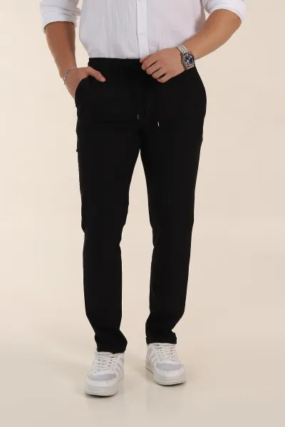 siyah-relaxed-fit-duble-kumas-bel-lastikli-duble-paca-erkek-pantolon-362586