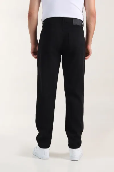 Siyah Relaxed Fit Erkek Kot Pantolon 412290