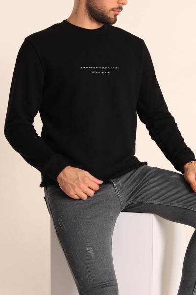 siyah-relaxed-fit-kabartma-yazili-erkek-sweatshirt-221444