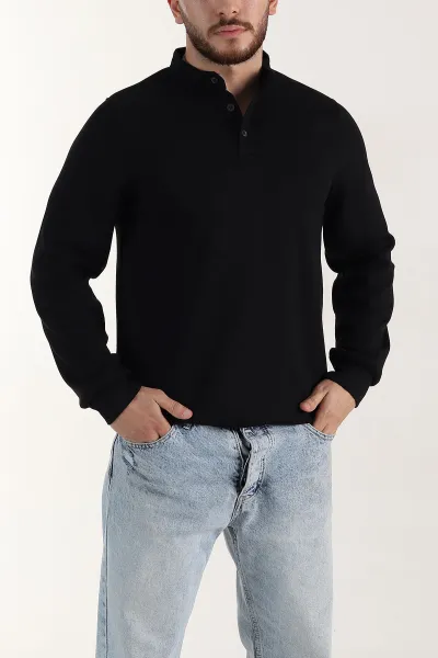 siyah-relaxed-fit-oysho-kumas-hakim-yaka-erkek-sweatshirt-399607