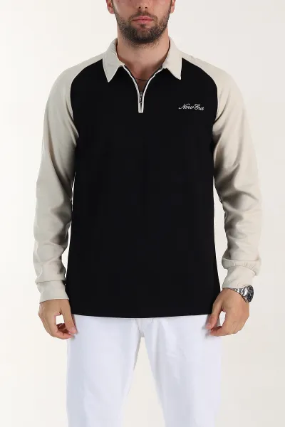 siyah-relaxed-fit-oysho-kumas-reglan-kollu-erkek-sweatshirt-399576