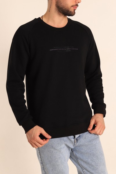 siyah-relaxed-fit-sardonsuz-kabartma-yazili-erkek-sweatshirt-221462