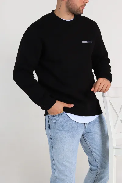 siyah-relaxed-fit-uc-ip-sardonlu-kabartma-detayli-erkek-sweatshirt-309899