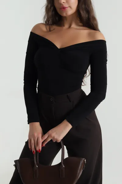 Siyah Sandy Kadın Bluz 489863
