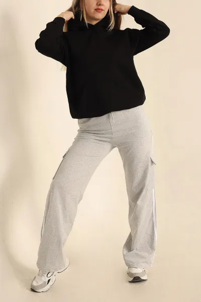 Siyah Şardonlu Bayan Sweat 226762