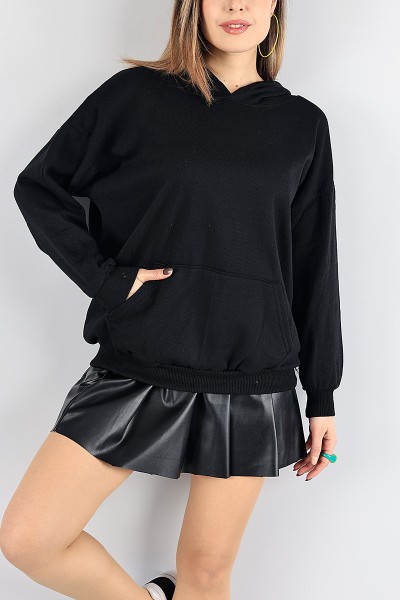 Siyah Şardonlu Bayan Sweat 88391