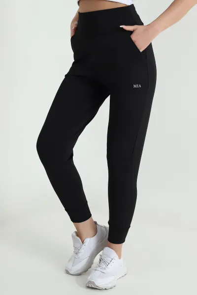 Siyah Scuba Kadın Jogger Alt 462150