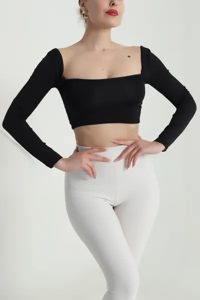 Siyah Sendy Kumaş Kadın Bluz 490512