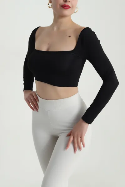 Siyah Sendy Kumaş Kadın Bluz 490512