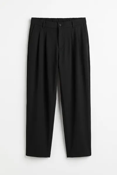 Siyah Sidney Kumaş Baggy Cep Detaylı Erkek Pantolon 498874