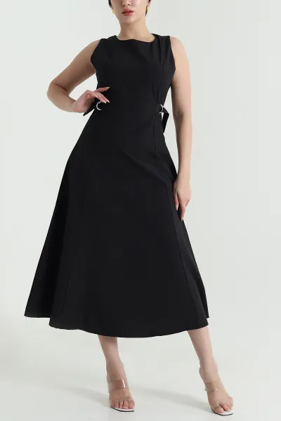siyah-sifir-kol-poplin-kadin-elbise-469355